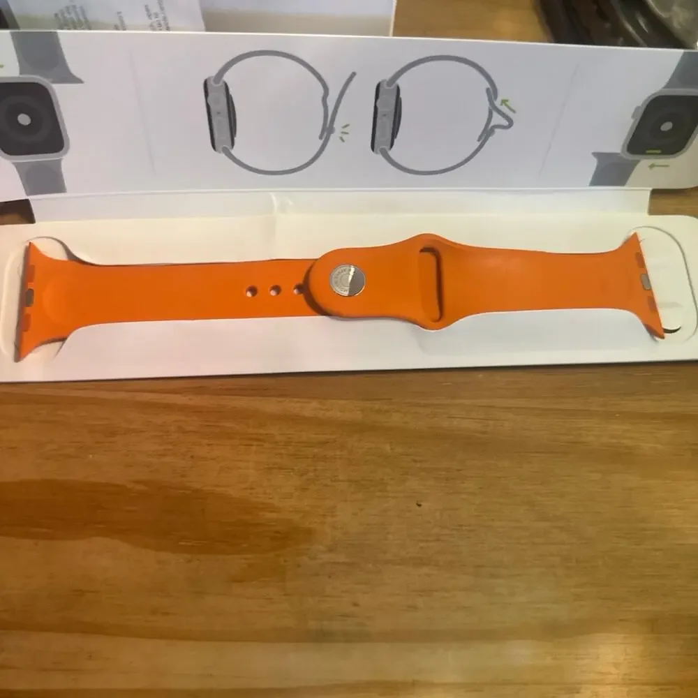 Hermes Apple Watch band orange Series 9